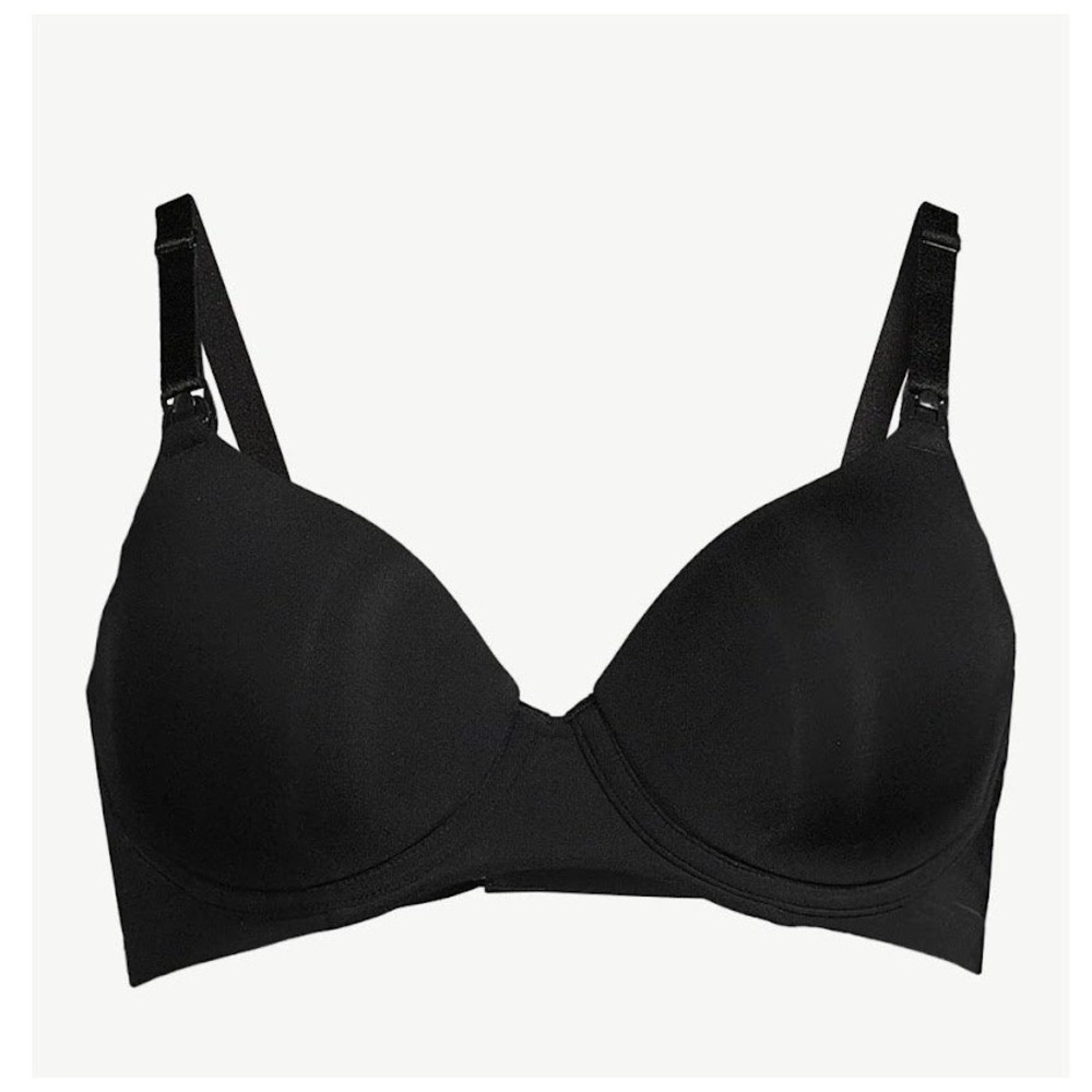 Joyspun Womens Maternity Nursing T-Shirt Bra Flex Cup Black 36C NEW